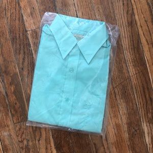 NOS Haband men’s green button shirt small 15